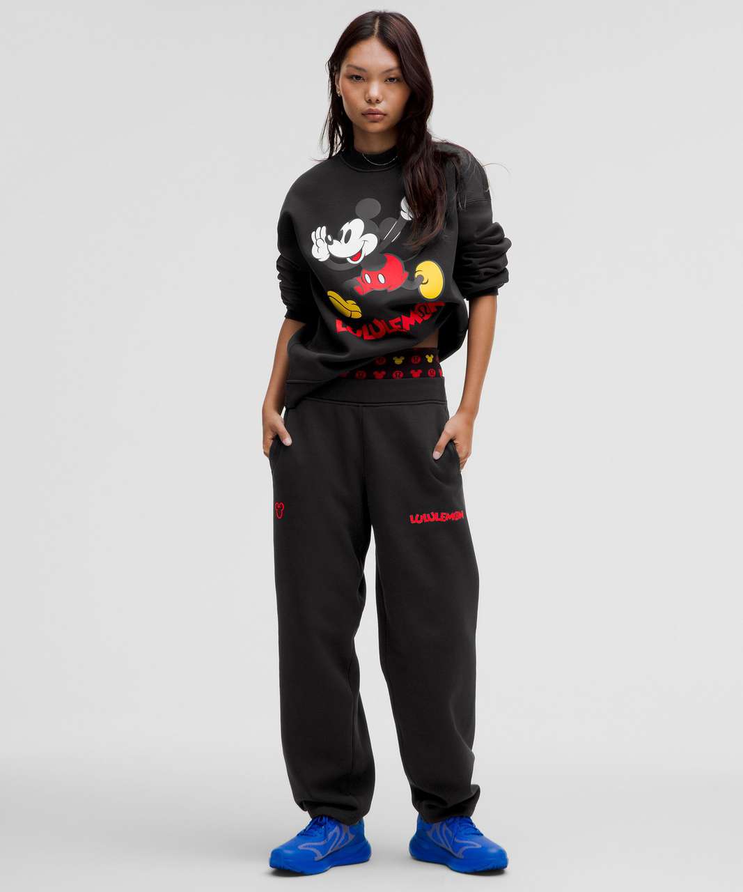 Disney x Lululemon *Fleece Oversized Pullover - Black - lulu fanatics
