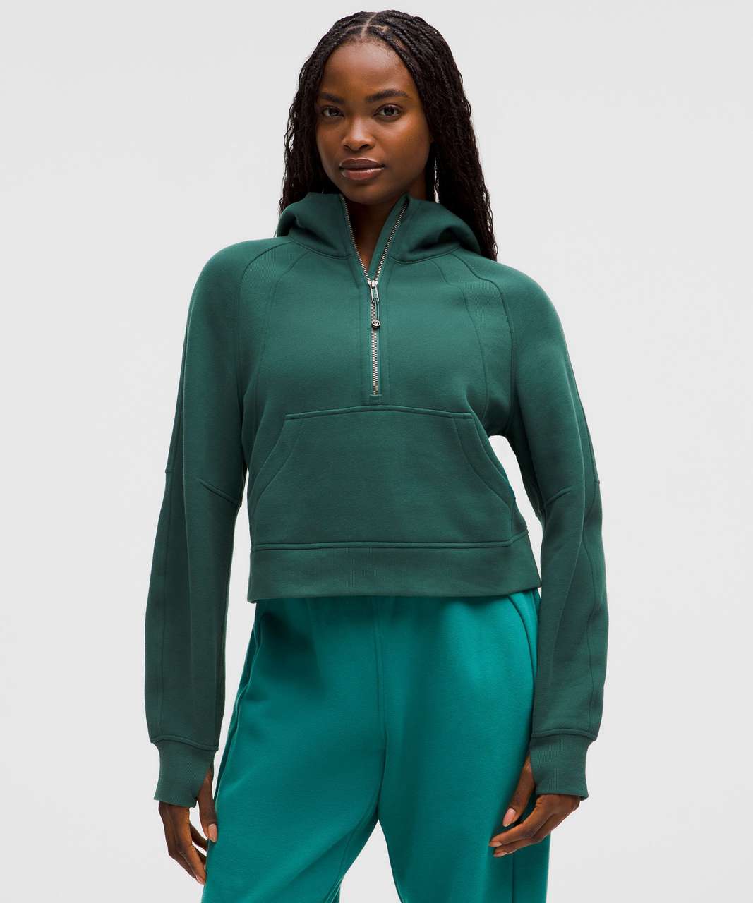 Lululemon Scuba Oversized Half-Zip Hoodie - Storm Teal - lulu fanatics