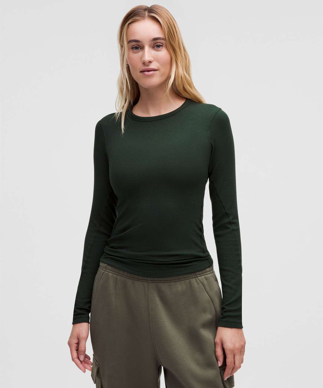 Lululemon Hold Tight Long-Sleeve Shirt - Rainforest Green - lulu