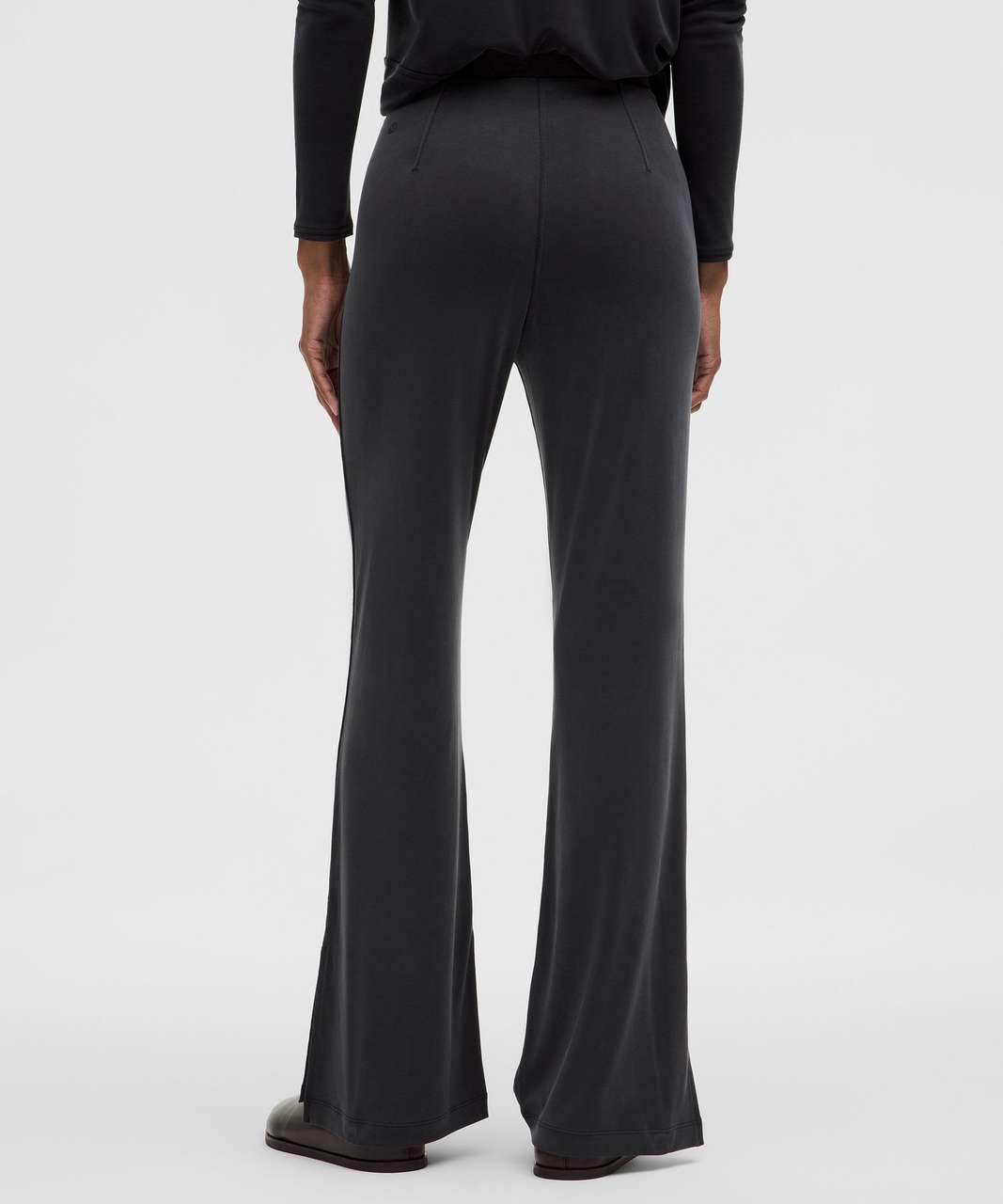 Lululemon Drapey Softstreme Flared Pant - Black - lulu fanatics