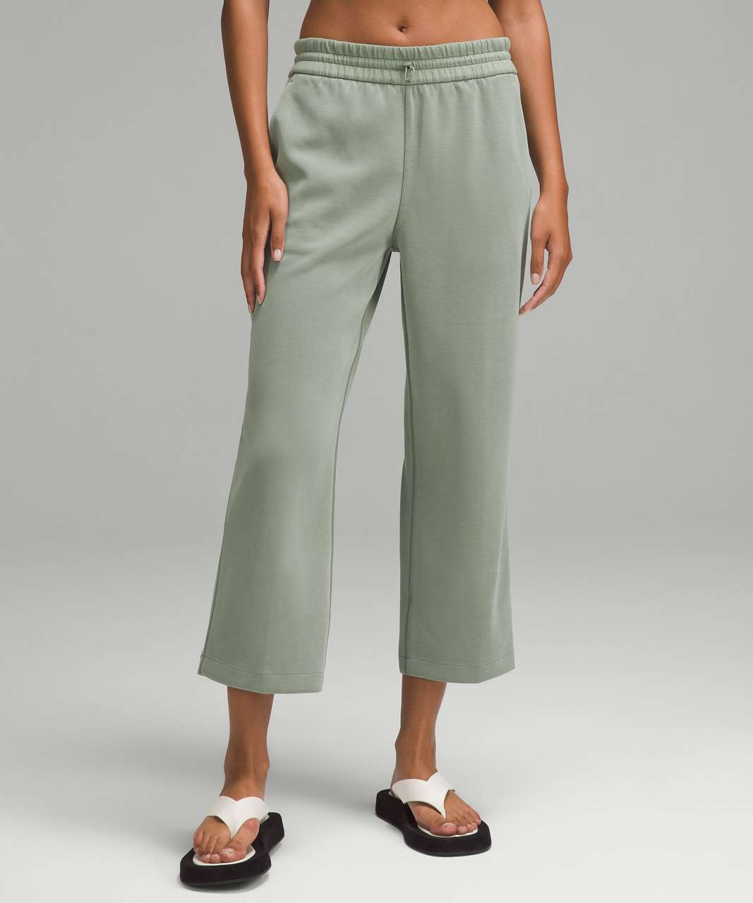 Lululemon Softstreme High-Rise Straight-Leg Cropped Pant - Grey