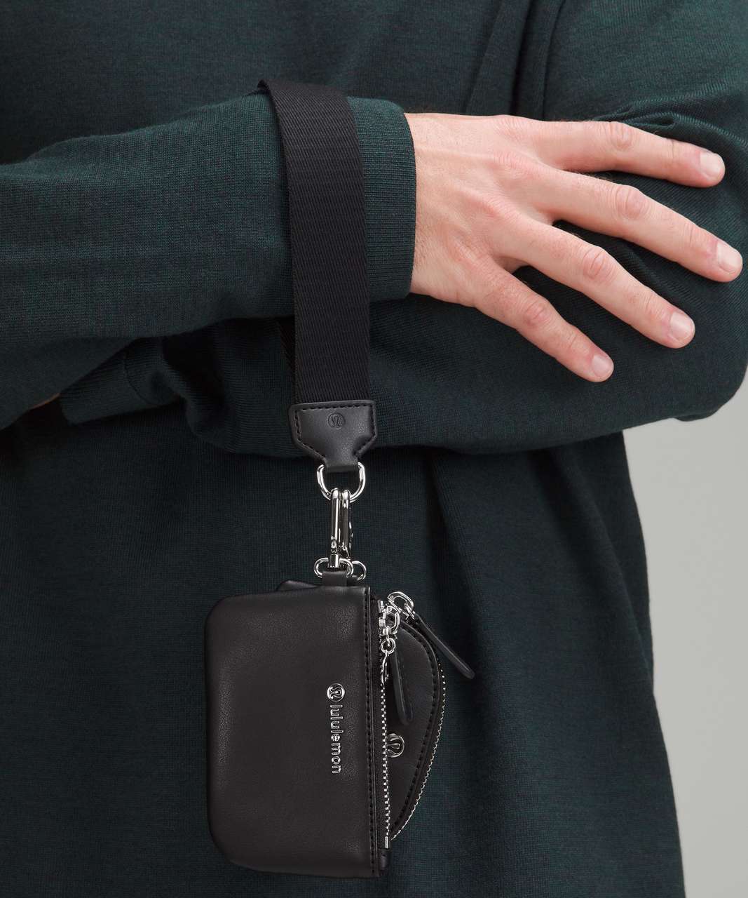 Lululemon Dual Pouch Wristlet *Leather Alternative - Black