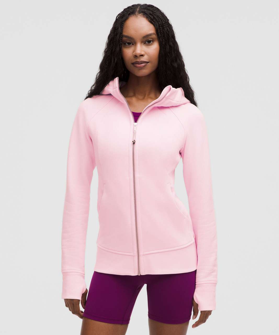 Lululemon Scuba Full-Zip Hoodie - Pink Organza - lulu fanatics