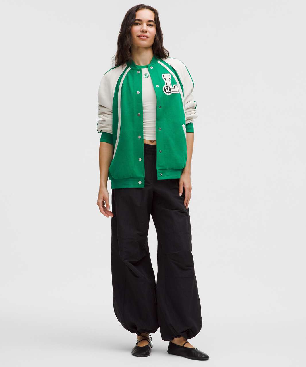 Lululemon Scuba Oversized Collegiate Jacket *Graphic - Raceway