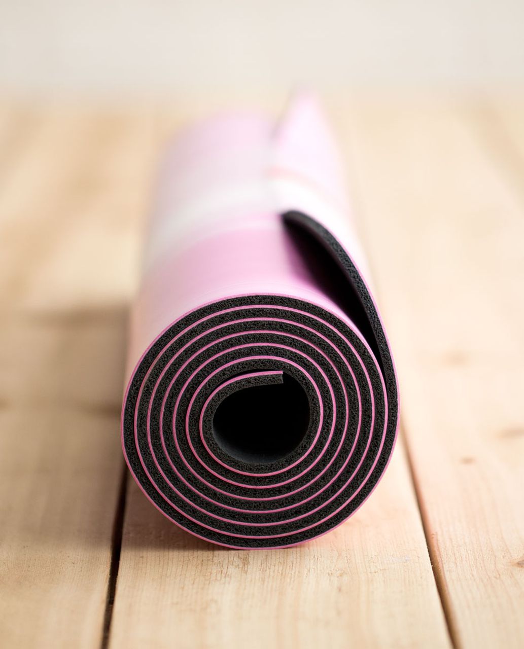 Lululemon The Mat - Vintage Pink / White / Deep Coal - lulu fanatics