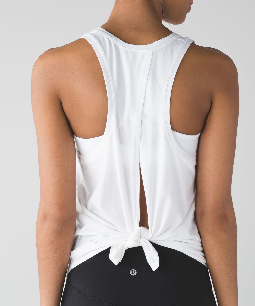 Lululemon All Tied Up Tank (Pima Cotton) - White - lulu fanatics