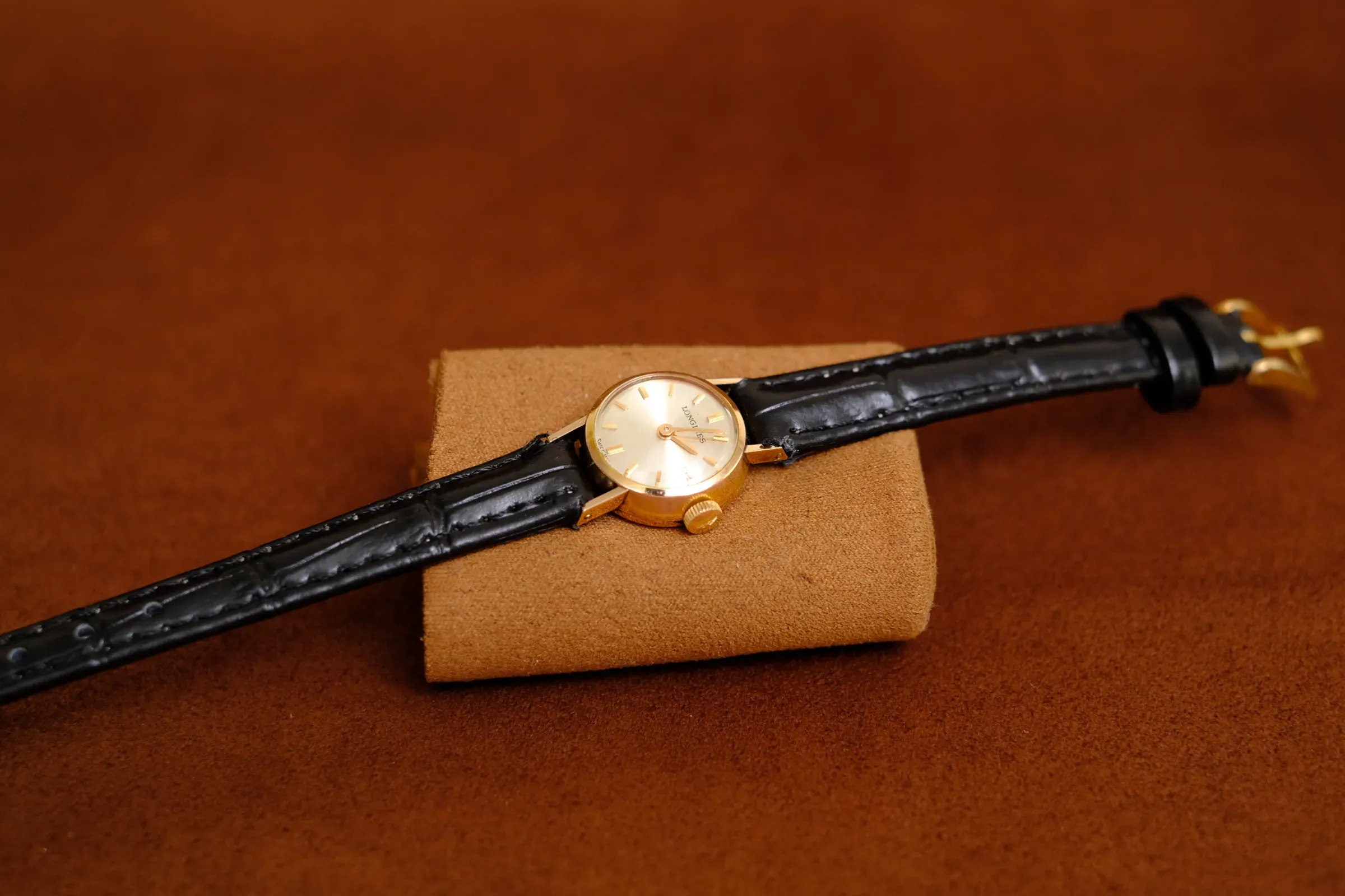 LONGINES 二針 最小型 金鍍金 1967 腕時計【売約済】