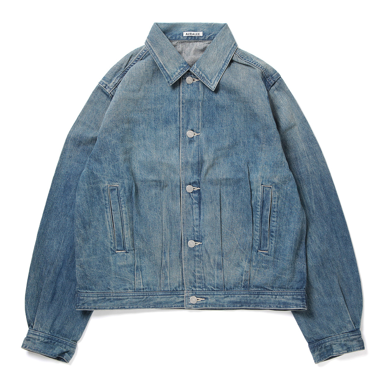AURALEE / オーラリー | SELVEDGE FADED LIGHT DENIM BLOUSON (メンズ