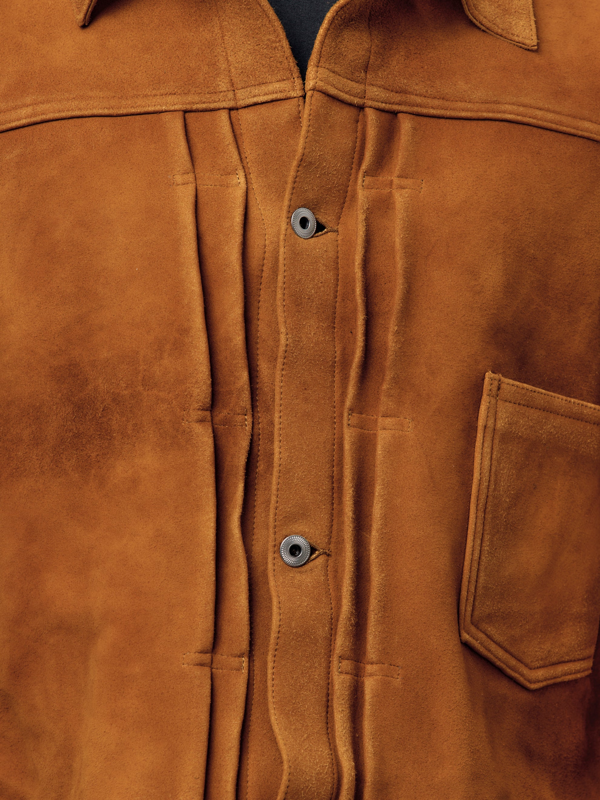 A.PRESSE Vintage Suede Leather No.213 Jacket (Camel) - UNION LOS
