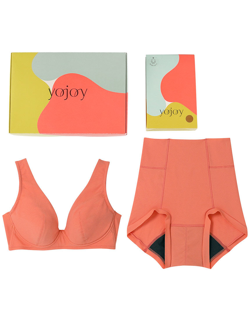 YOJOY 【ギフトBOX入り】ブラ＆サニタリーショーツセット ブラ