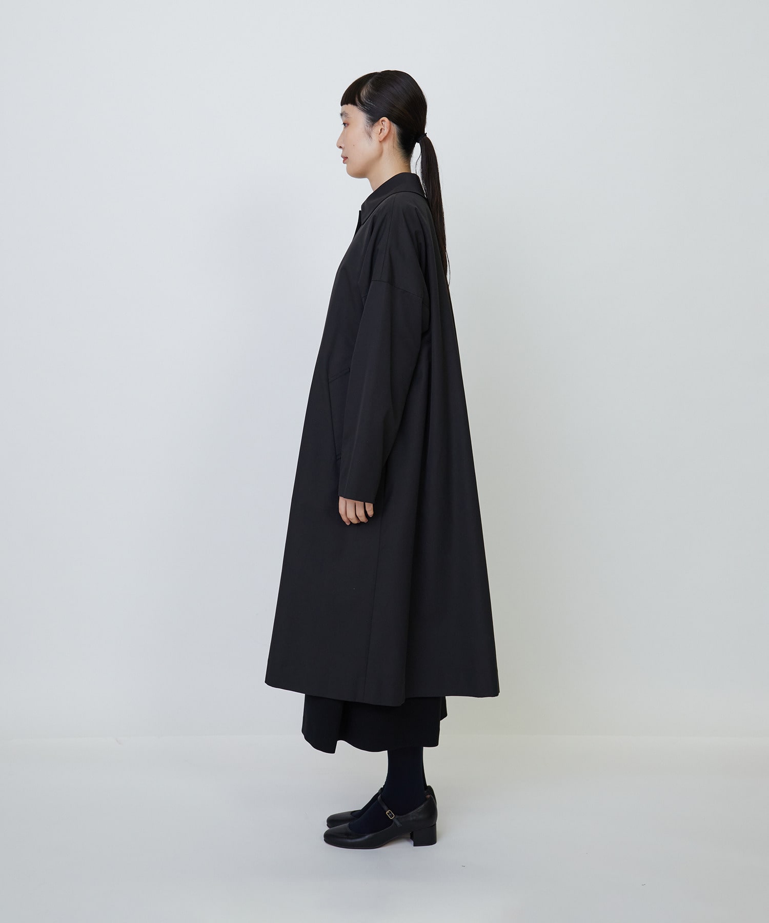 コットンナイロンピーチツイルステンカラーコート｜BIGI online store