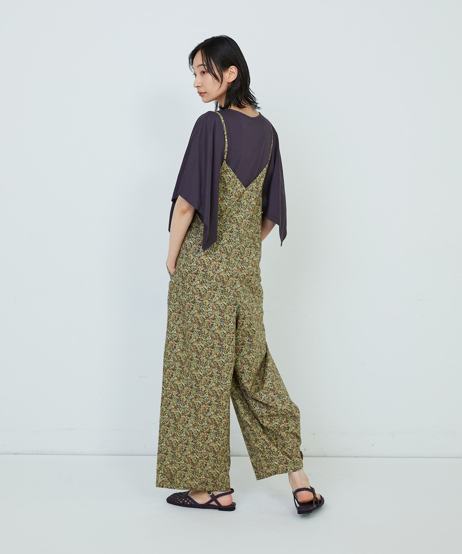 リバティプリントサロペット｜BIGI online store - ビギ オンラインストア