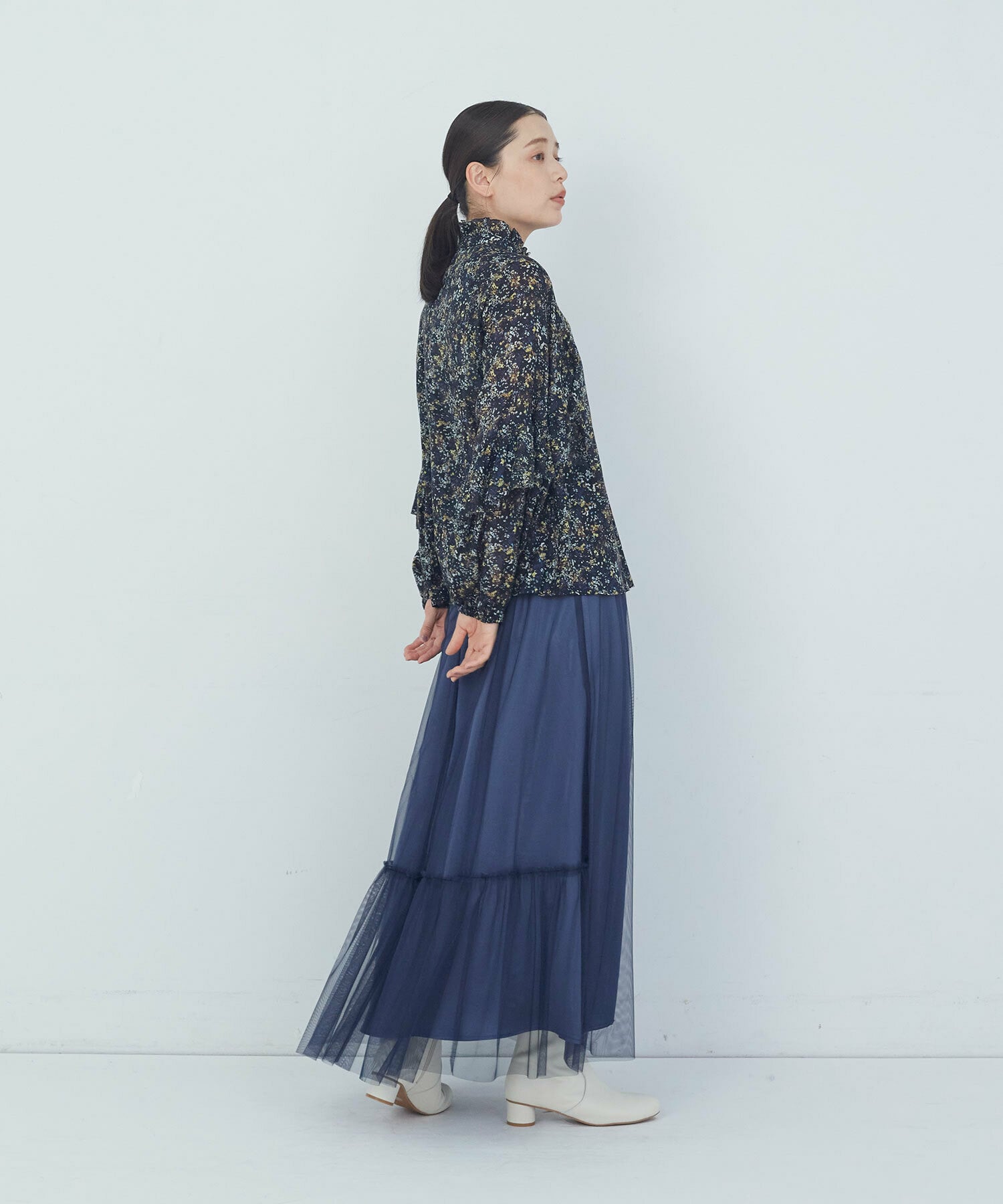 リバティプリントフリルブラウス｜BIGI online store - ビギ
