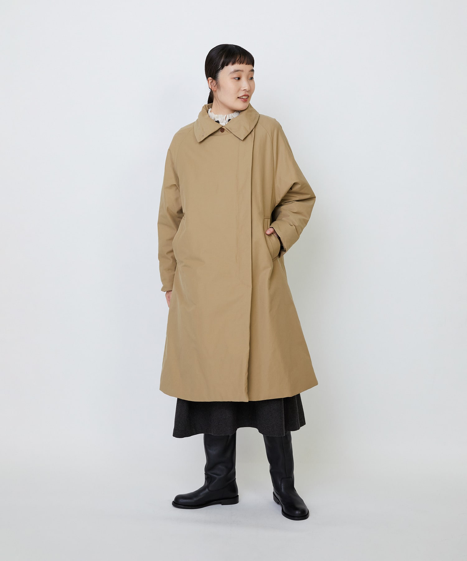 リサイクルダウンステンカラーコート｜BIGI online store - ビギ