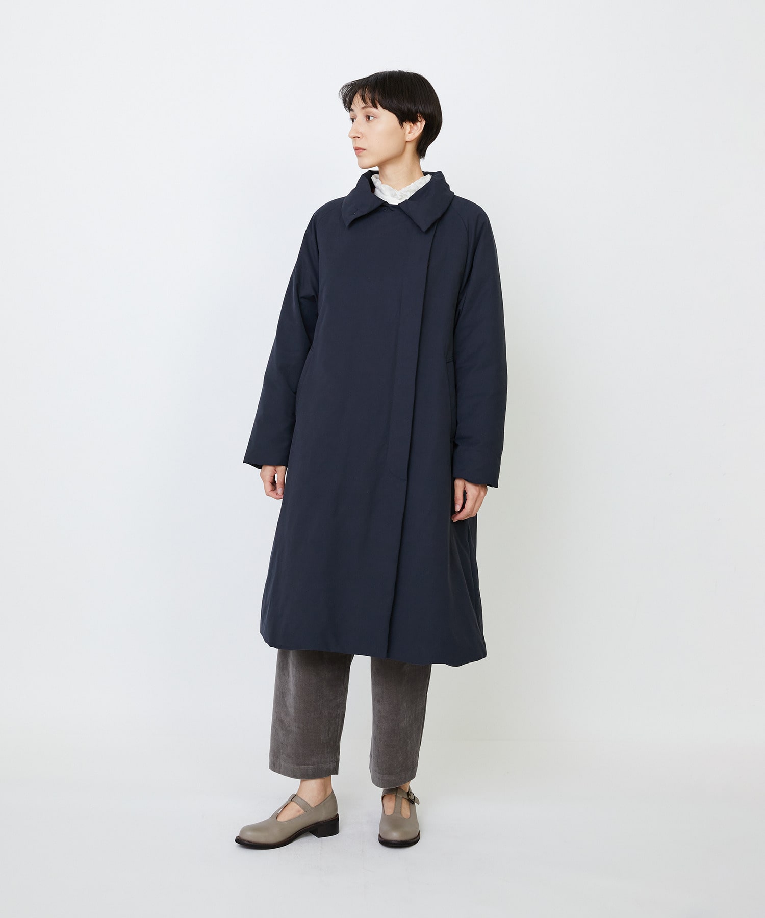 リサイクルダウンステンカラーコート｜BIGI online store - ビギ