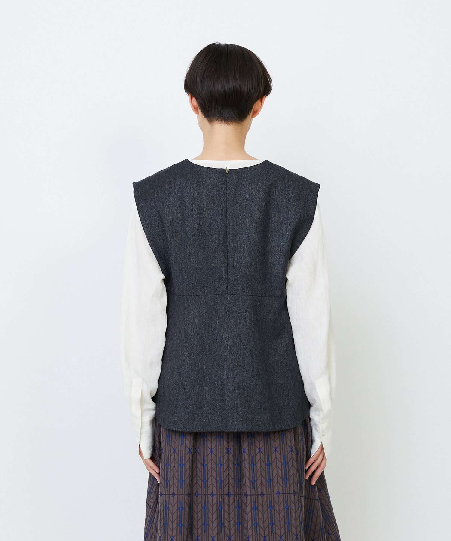 クラシカルツイードAラインベスト｜BIGI online store - ビギ