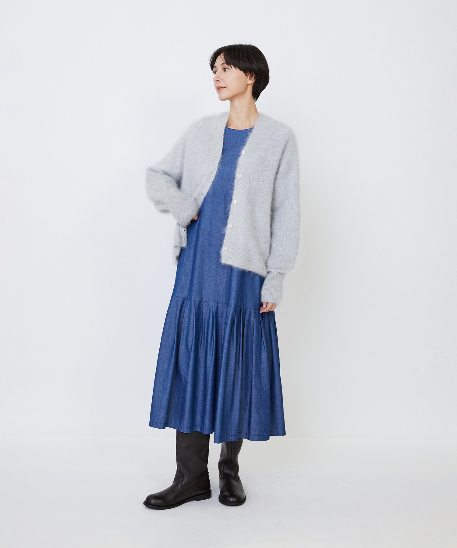 カシミヤファー加工カーディガン｜BIGI online store - ビギ