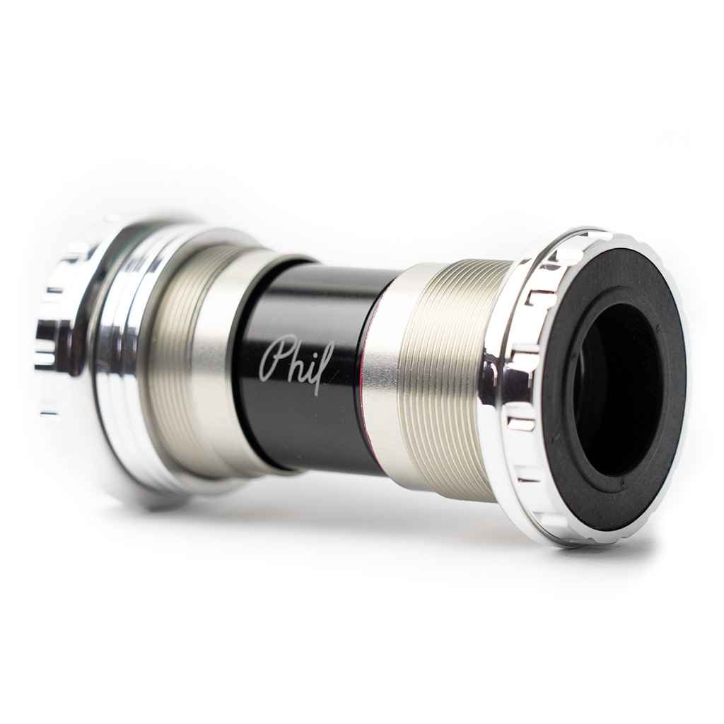 PHILWOOD* outboard bottom bracket (aluminum/silver) - BLUE LUG