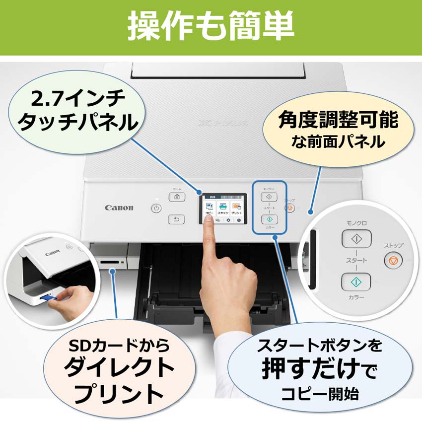 インクジェット複合機 PIXUS XK110＋予備ｲﾝｸｾｯﾄ（4種から選べる用紙
