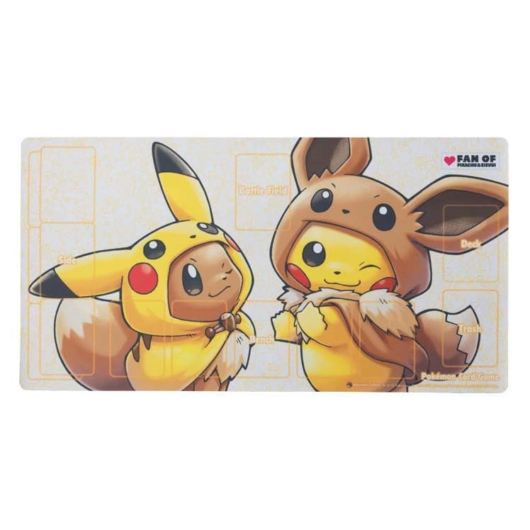ラバープレイマット FAN OF PIKACHU＆EIEVUI ｜ポケカシングルカード