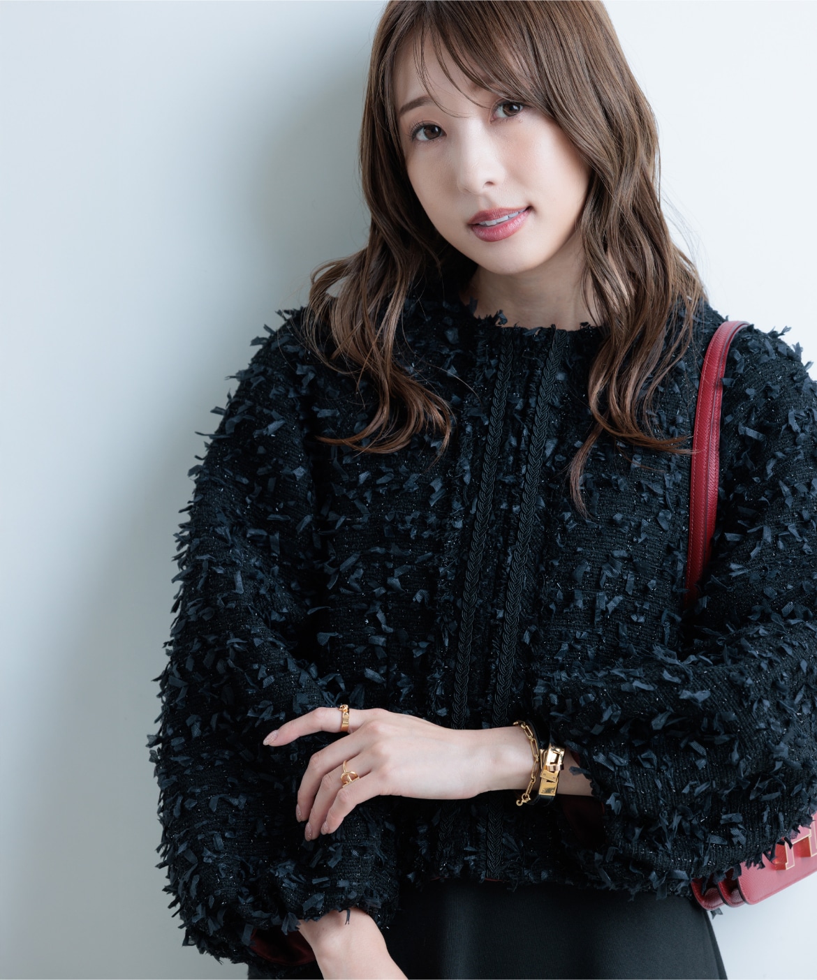 M Maglie le cassetto×冨張愛》ツイードで魅せるこなれブルゾン｜M