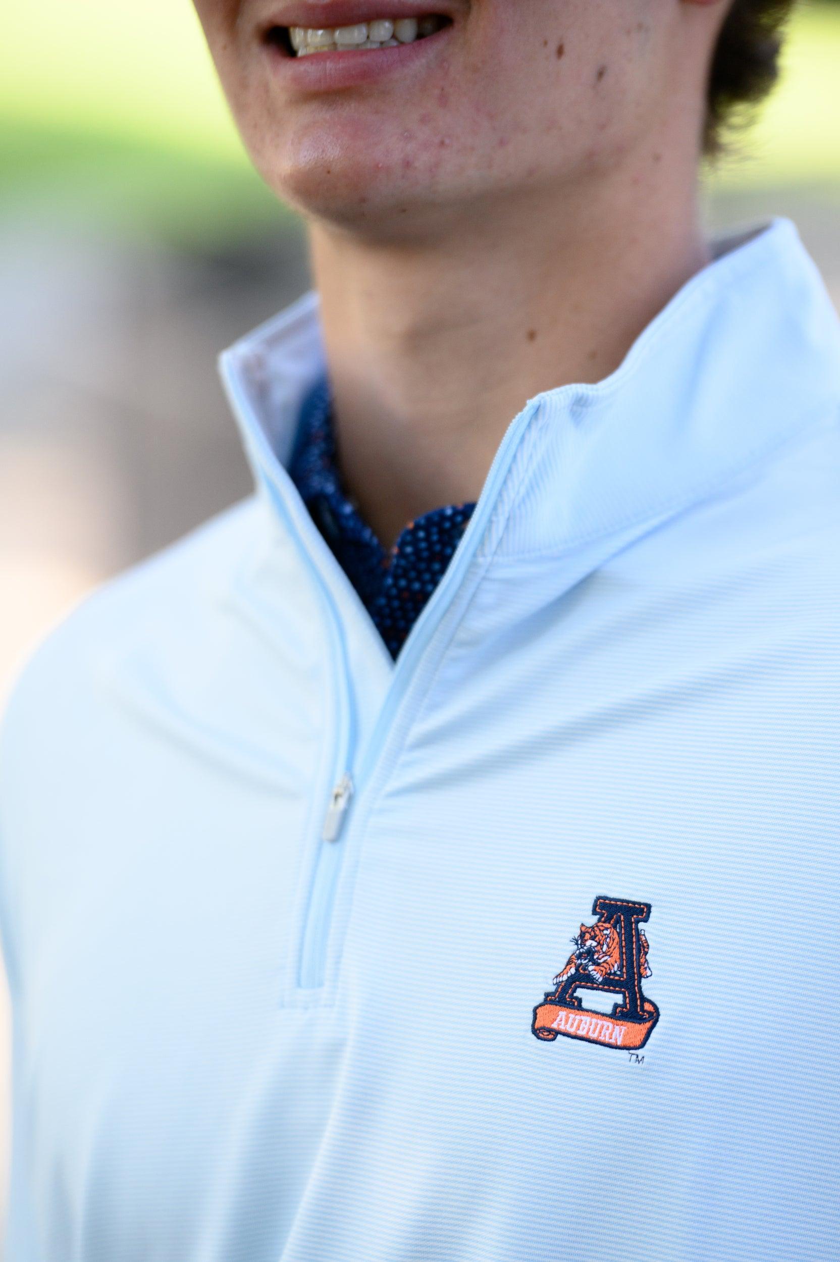 Auburn Lightweight Pullover | Stripe Quarter Zip | Performance