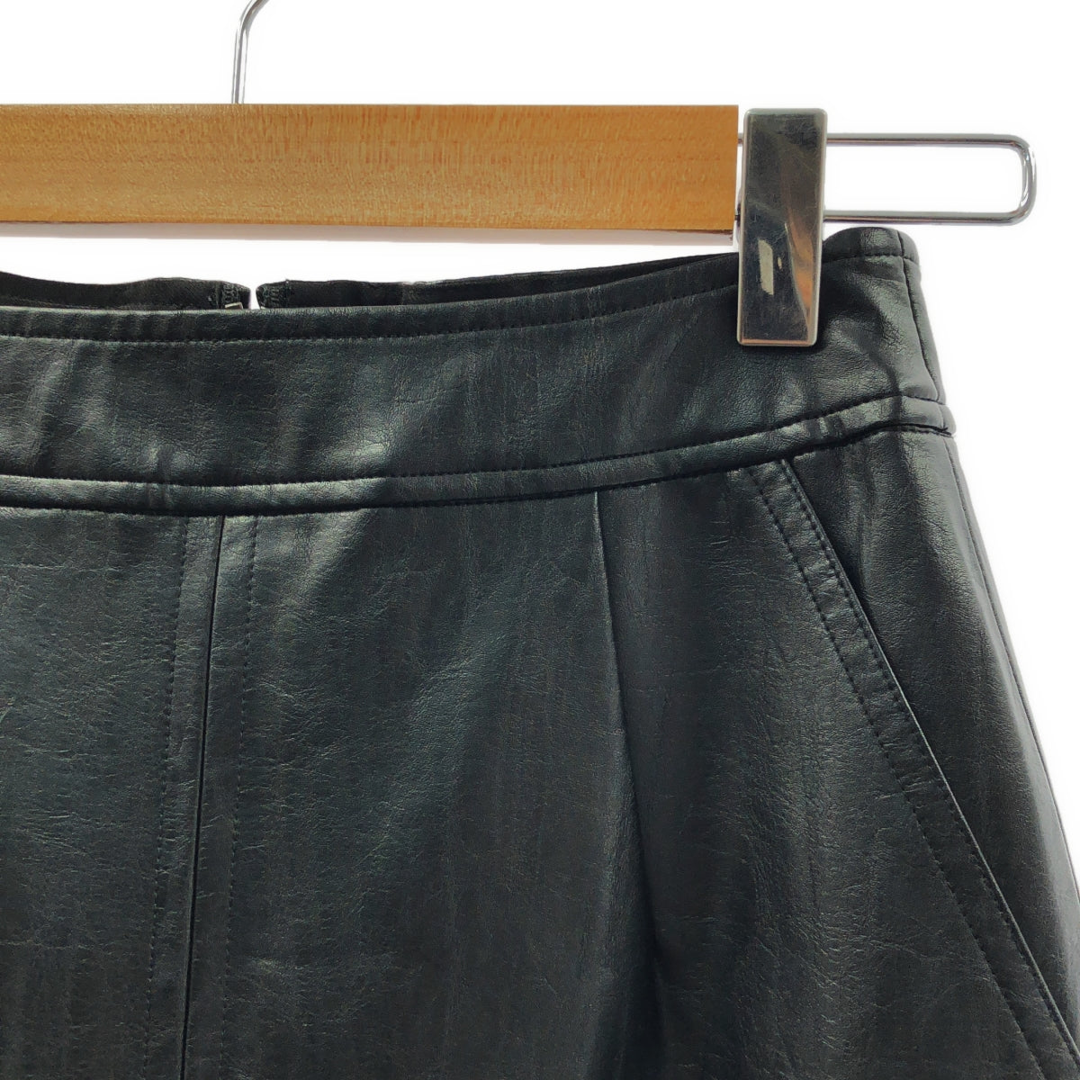 美品】 AMERI / アメリ | DEEP SLIT SYNTHETIC LEATHER SKIRT