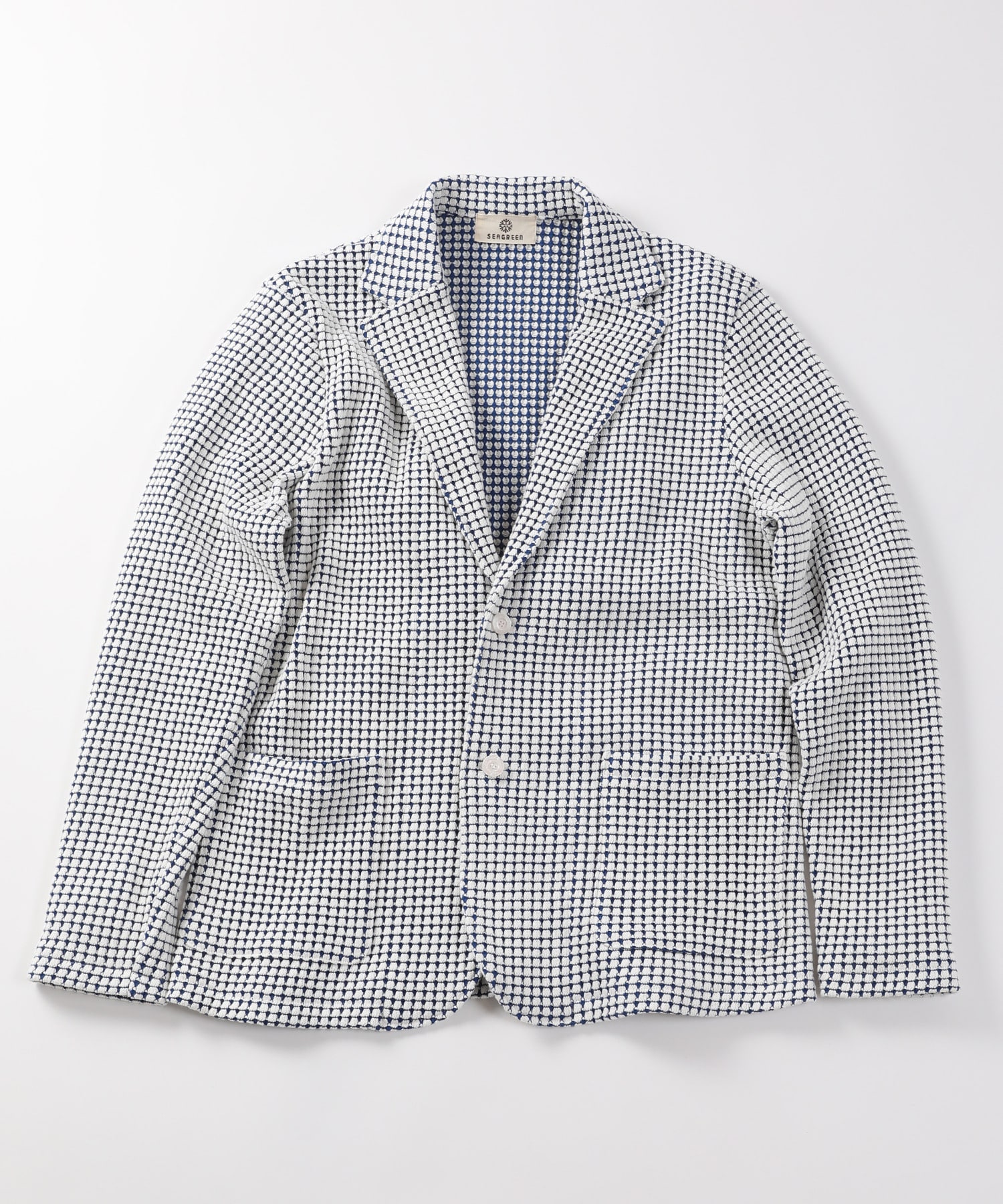 Seagreen（シーグリーン）】別注ビッグワッフルジャケット｜メンズ