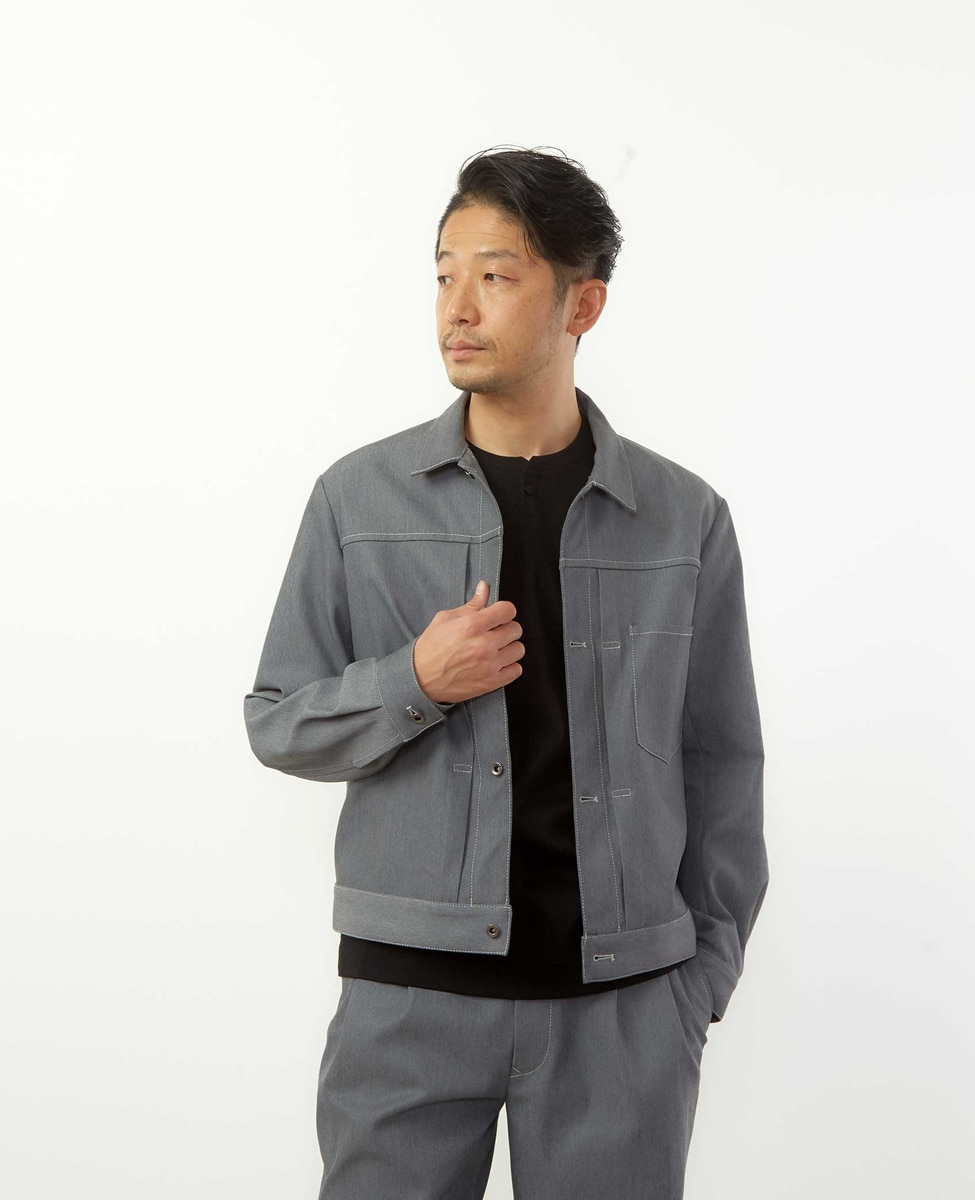 ソロテックスデニムトラッカージャケット｜MEN'S MELROSE（メンズ