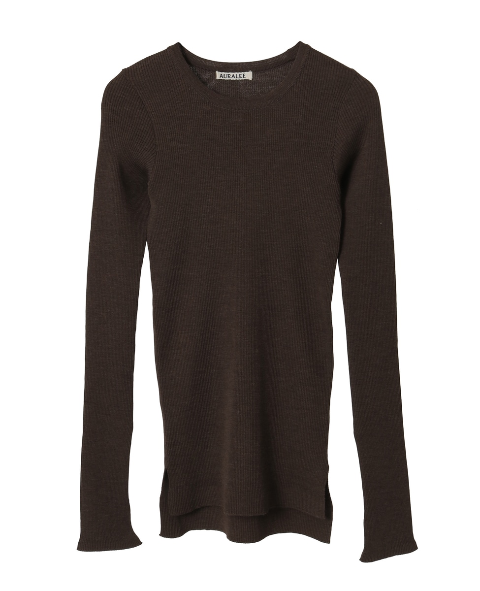 AURALEE/オーラリー】SUPER FINE WOOL HIGH GAUGE RIB KNIT P/O