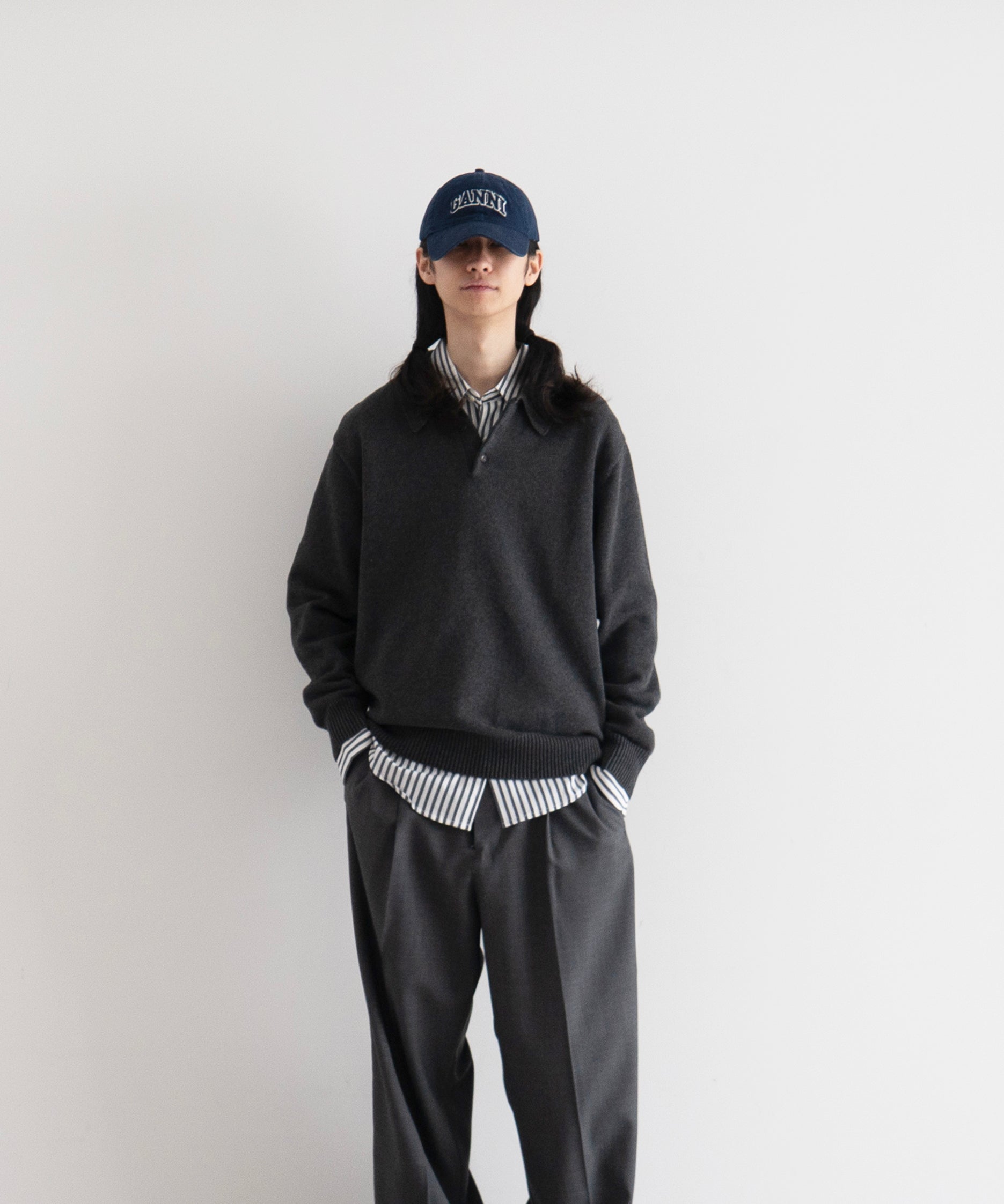 KAIKO【カイコー】Knit polo shirt 