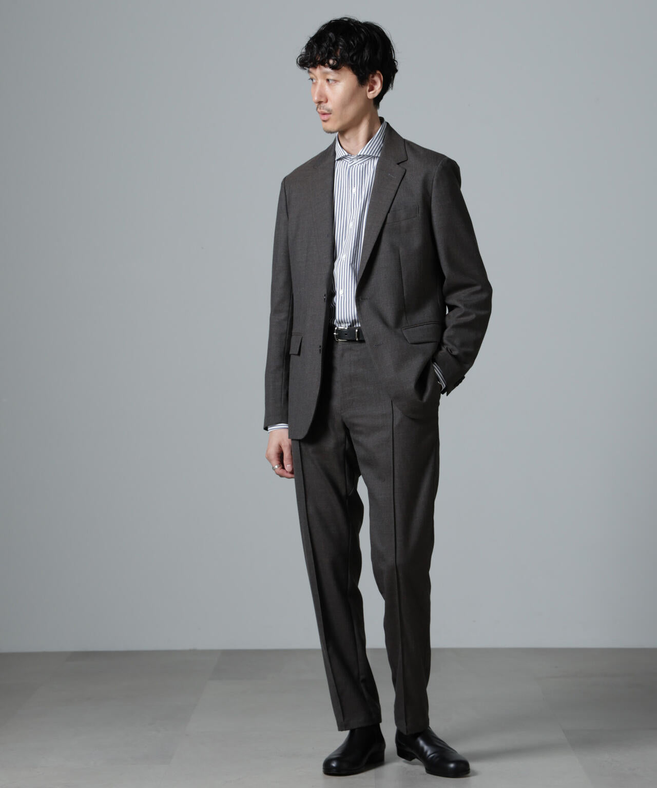 N JACKET PREMIUM」 RENU(R) ウール混 洗える サキソニー ジャケット