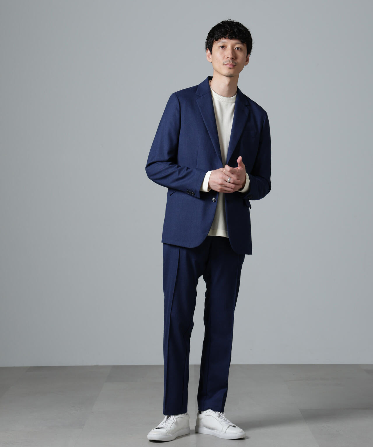N JACKET PREMIUM」 RENU(R) ウール混 洗える サキソニー ジャケット