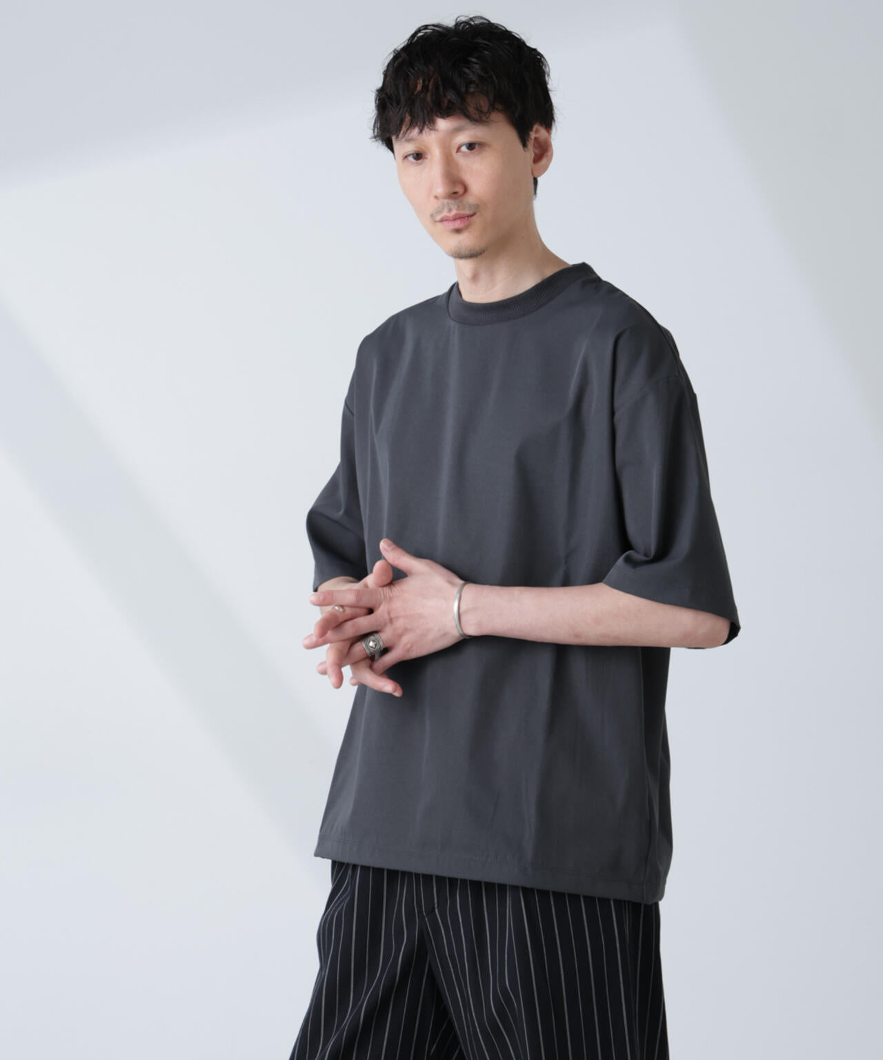 ストレッチ ファブリック バルーン Tシャツ