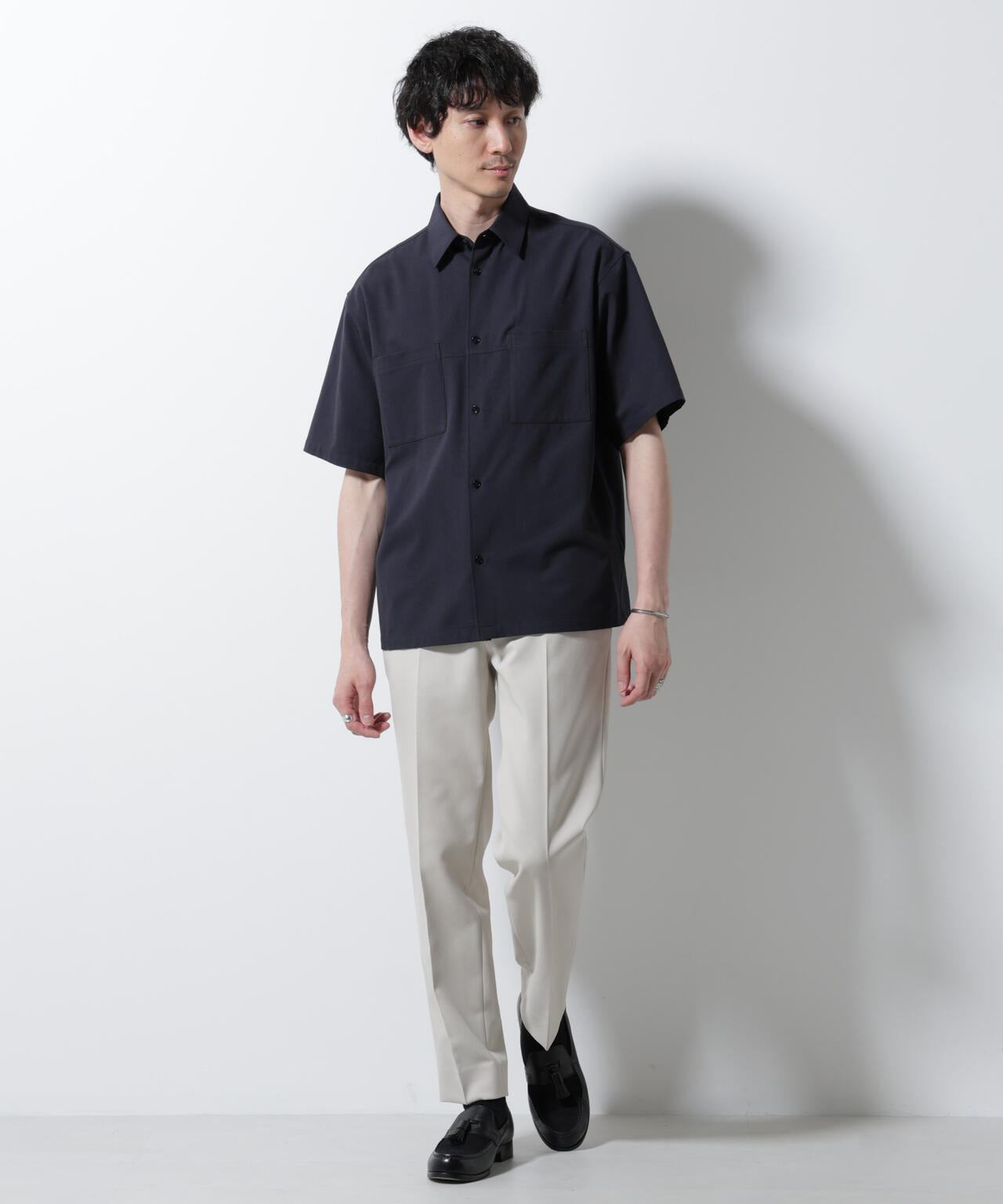 DotAir(R) ミニホール ストレッチ シャツ 半袖 / 吸水速乾
