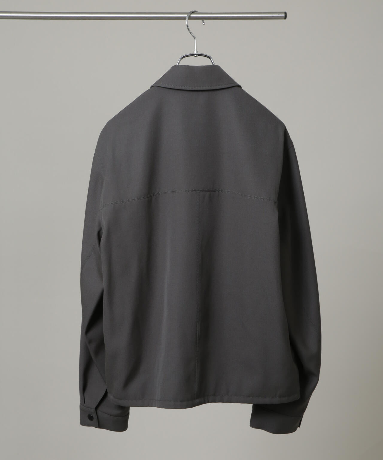 ATON/BACK SATIN HARRINGTON JACKET