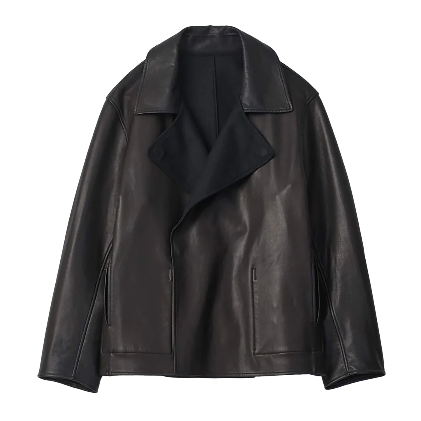 BONDED LEATHER SHORT JACKET – OBLIGE