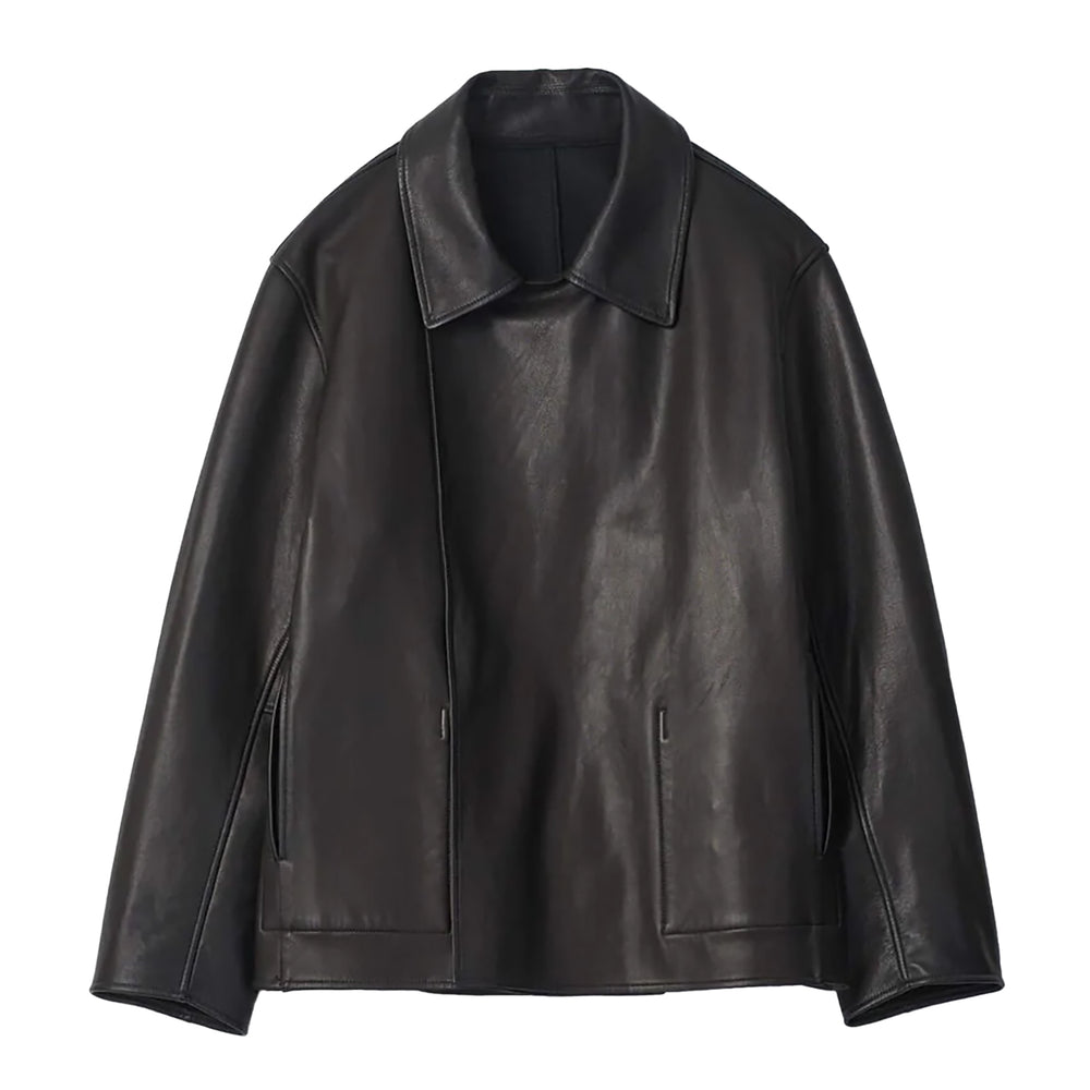 BONDED LEATHER SHORT JACKET – OBLIGE