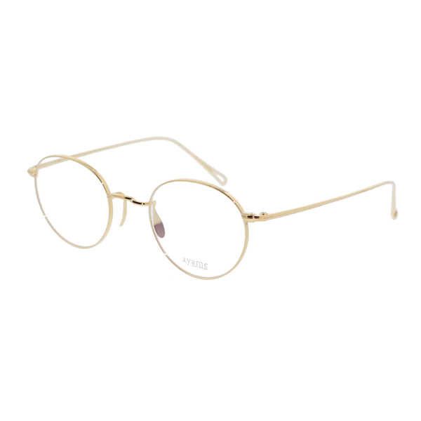 ayame メガネ | 【ayame】 MANRAY46 マンレイ46 GLD（Yellow Gold） 46