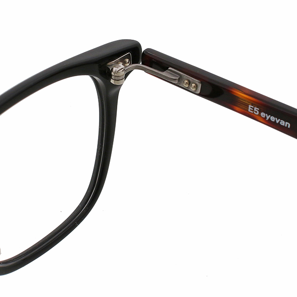E5 eyevan | 【E5 eyevan】 p18 MBK/DM（Mat Black/Dark Demi） メガネ
