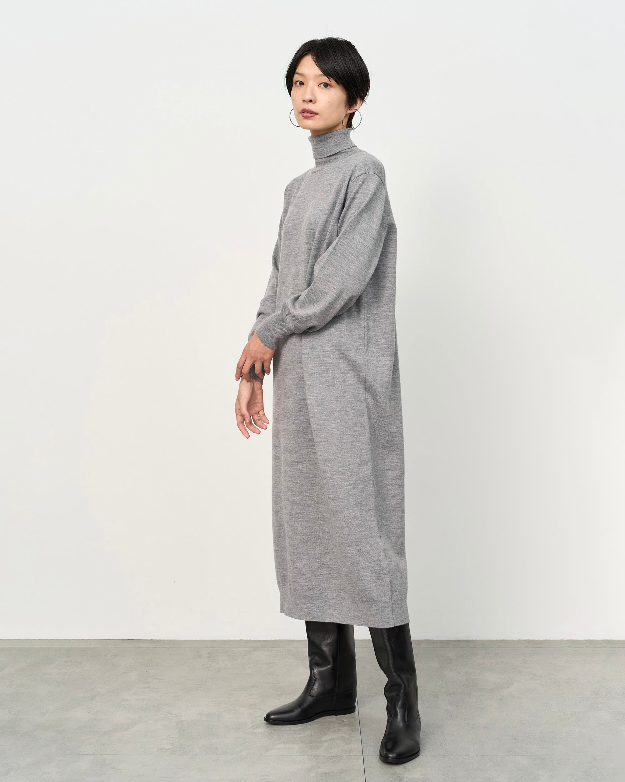 ウール混ニットワンピース - SOÉJU online store｜上質な大人の女性の