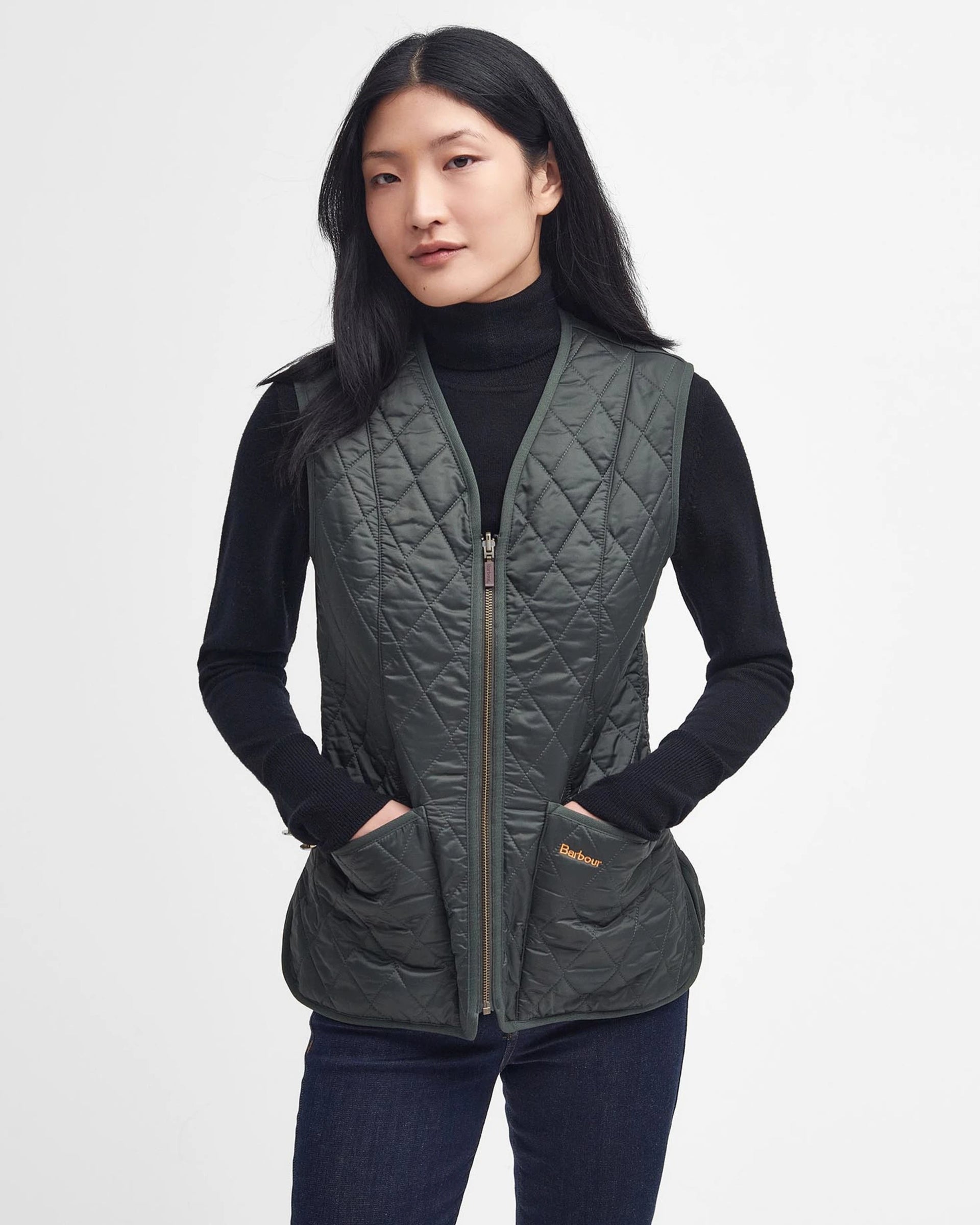 Barbour Women Betty Fleece Zip-in Liner Dark Olive – Store Du Nord