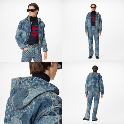 モノグラムパッチワークデニムフーディ」「LOUIS VUITTON X NIGO