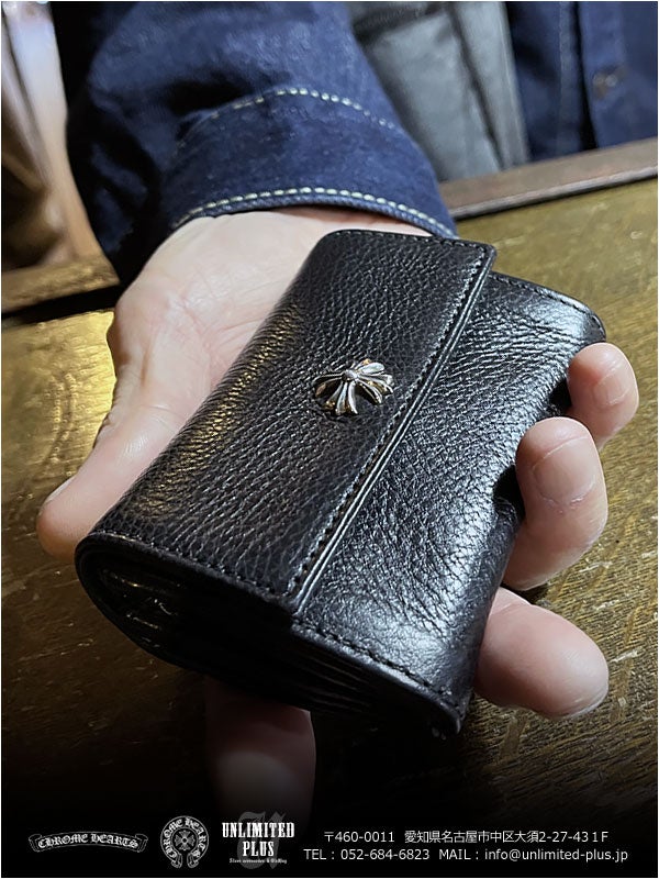 SOLD！クロムハーツ財布 / ウォレット タイニー CHプラス ブラック