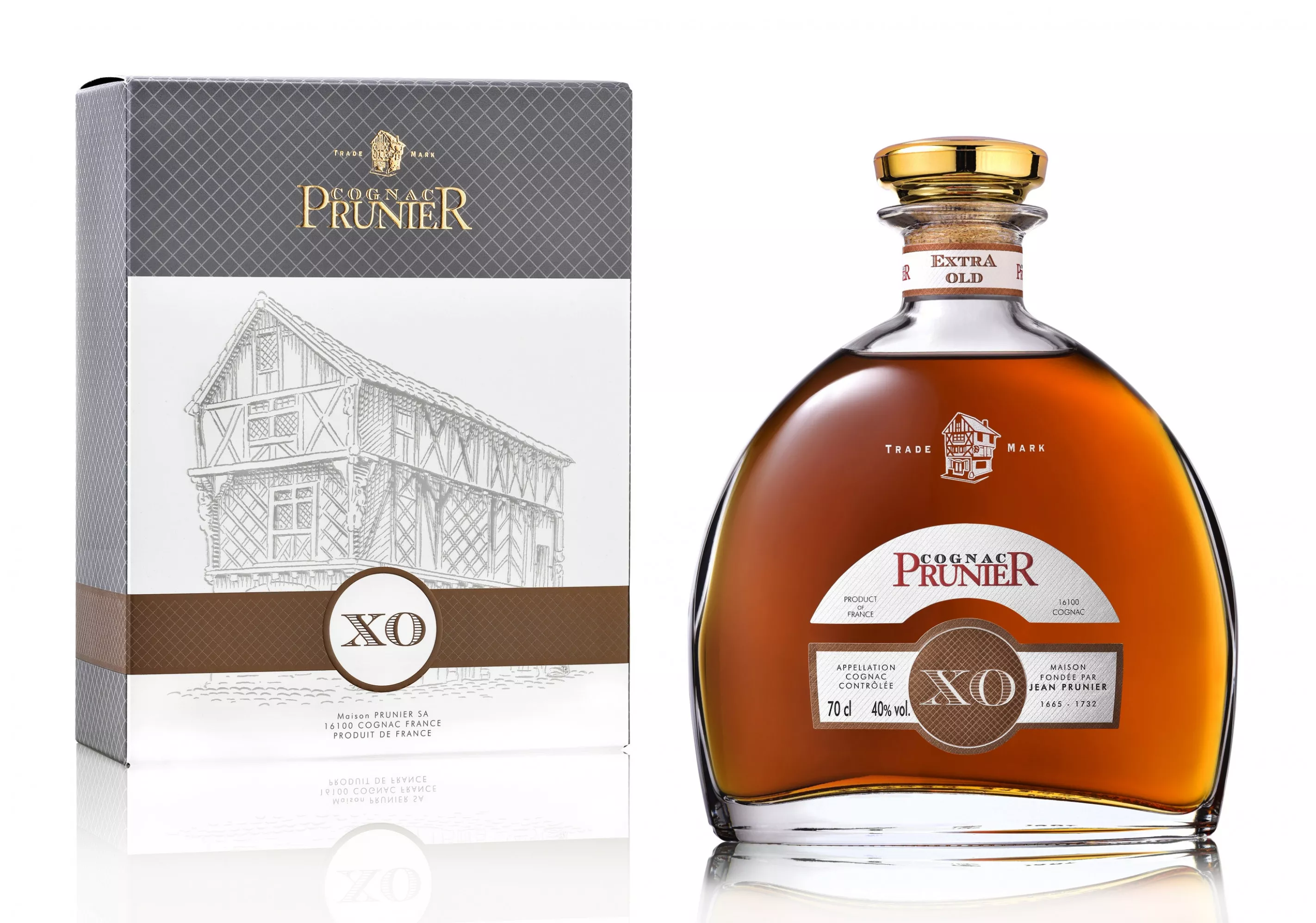 プルニエ XO カラフェ コニャック - 70cl - Cognac-Expert.com