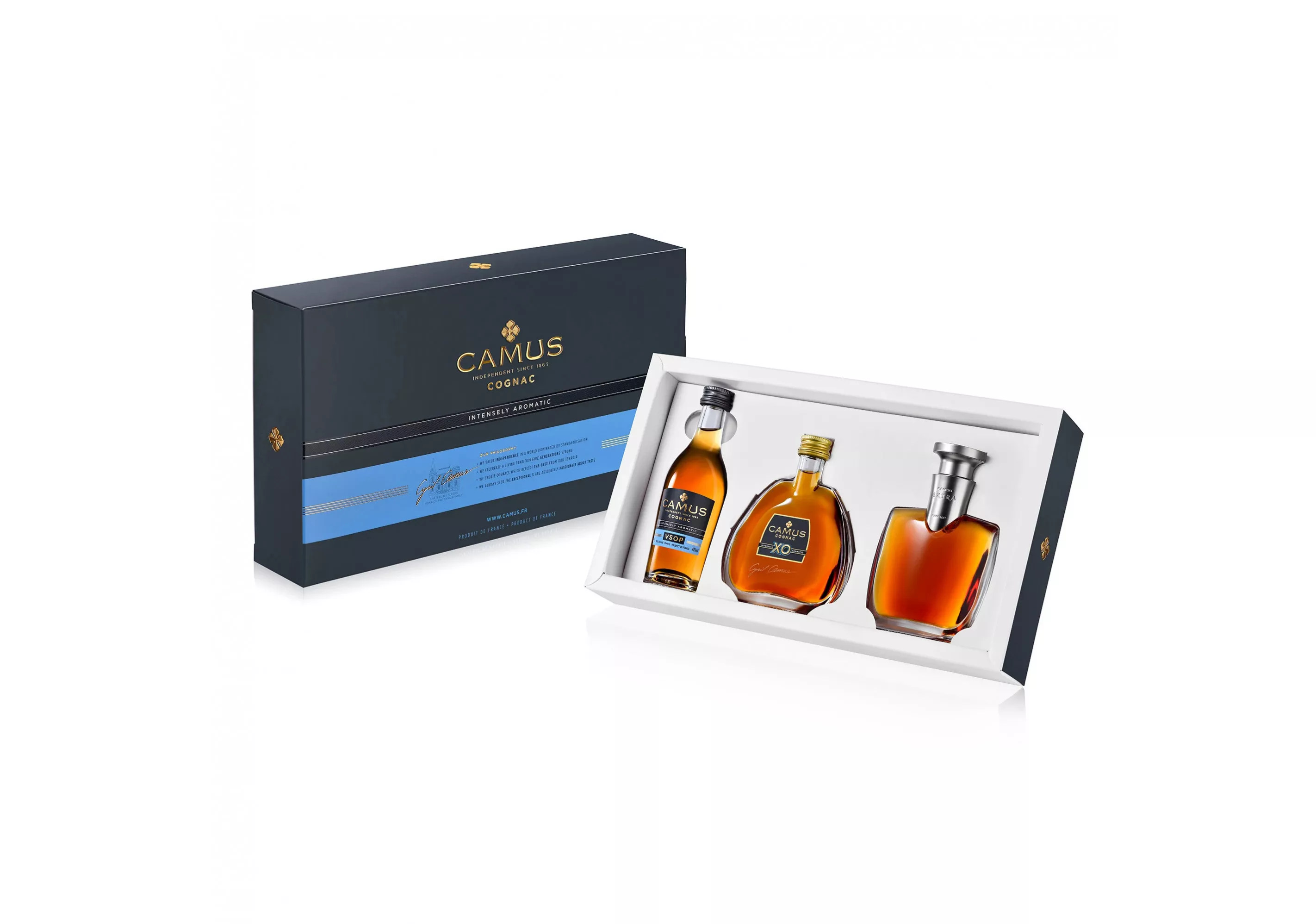 Camus Mini Set Intensely Aromatic (VSOP-XO-EXTRA) Cognac - Buy
