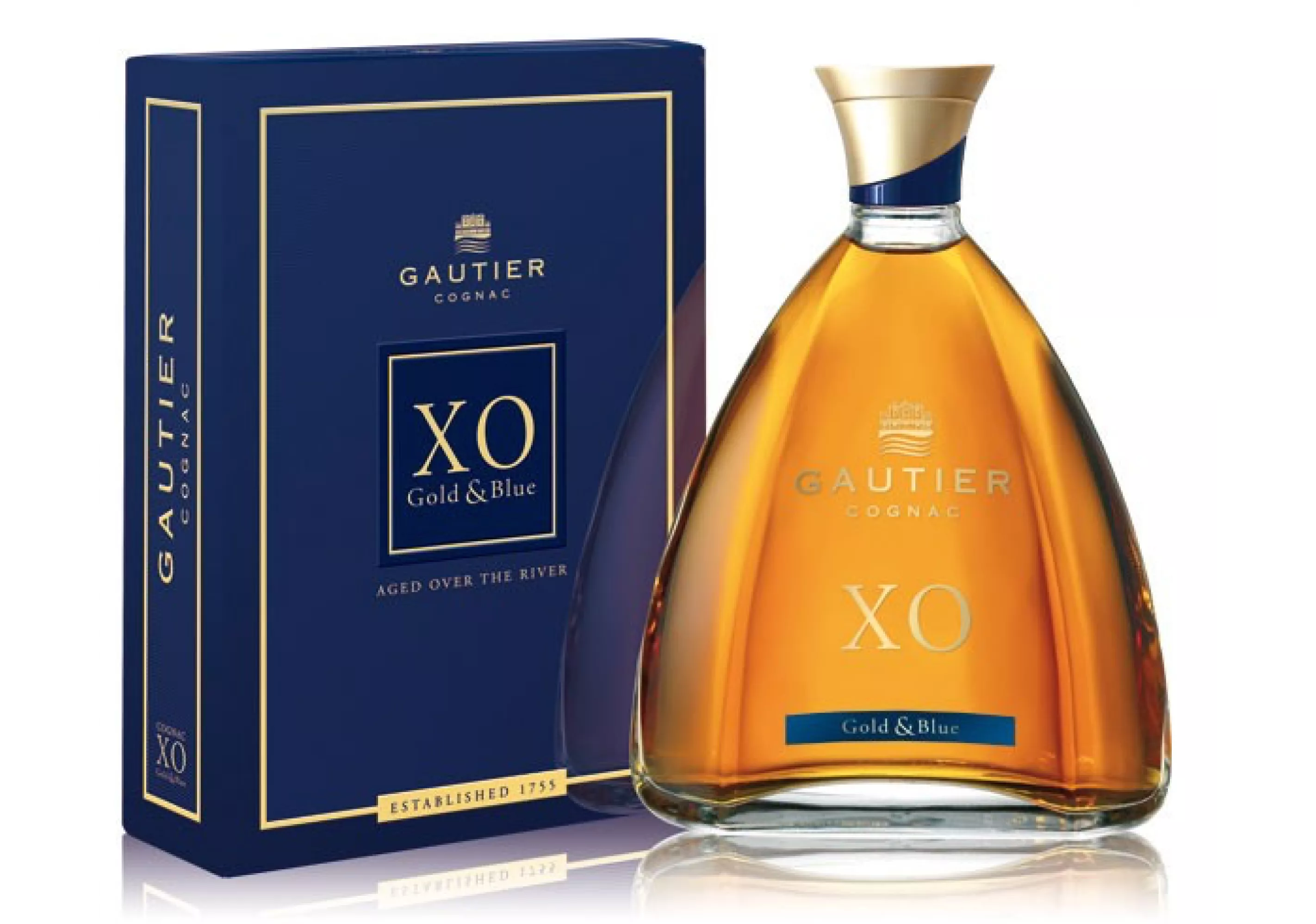 Gautier XO Gold & Blue Cognac - 70cl - Buy Online on Cognac-Expert.com