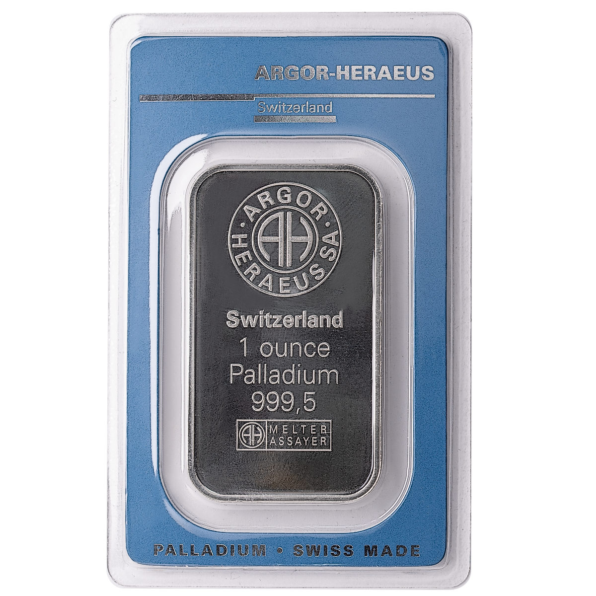 Buy 1 oz Argor-Heraeus Swiss Palladium Bullion Bar