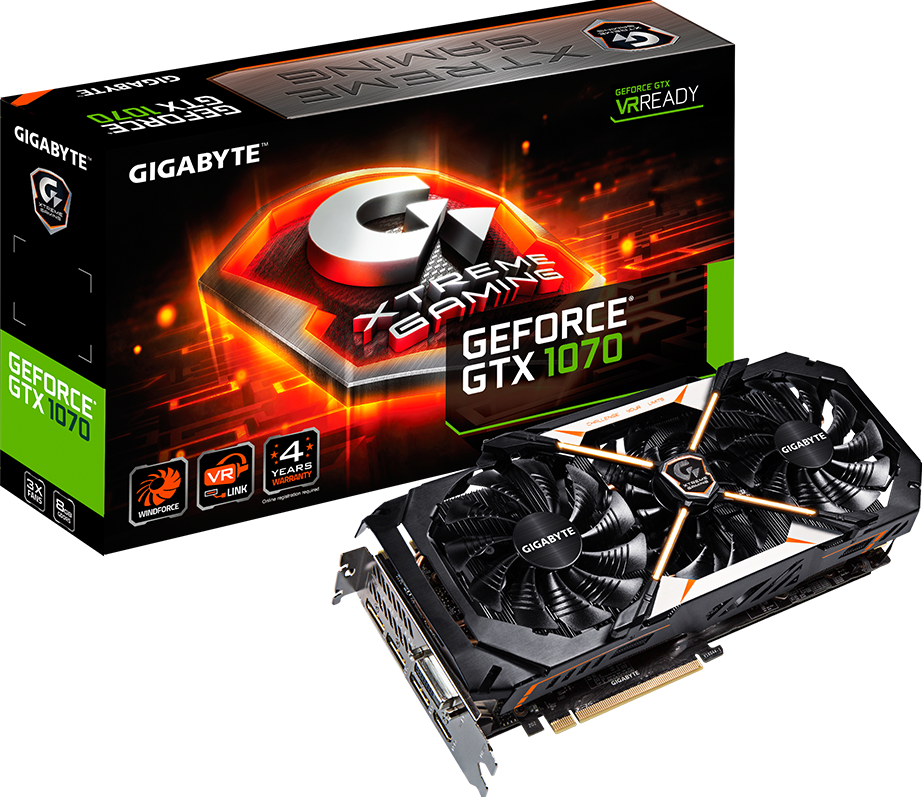 GeForce® GTX 1070 Xtreme Gaming 8G (Rev. 1.0) - GIGABYTE Global
