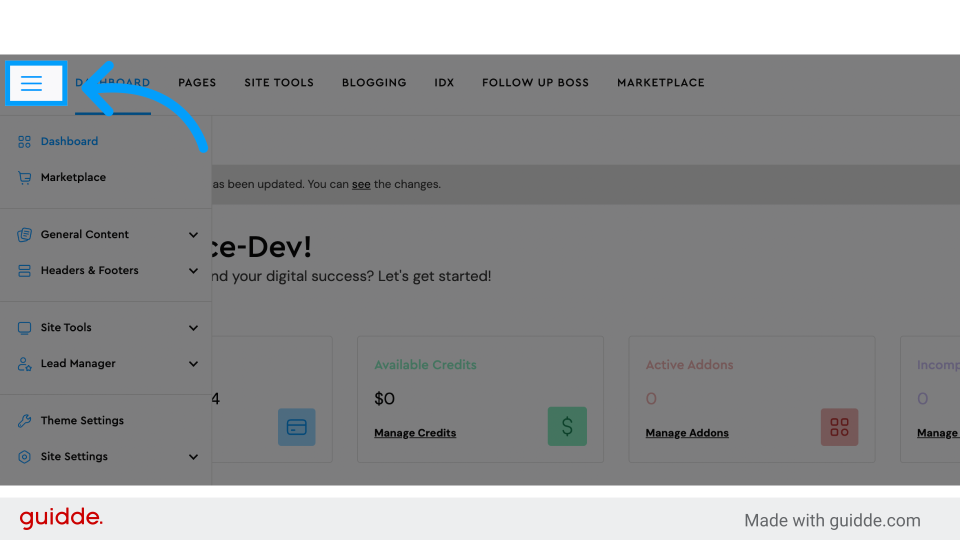 Menu: How to Add a Page to Your Dropdown Menu